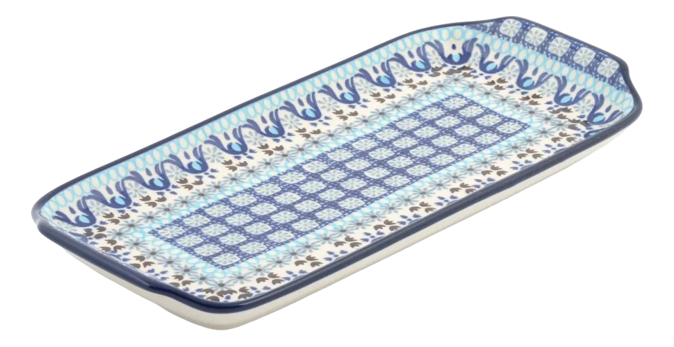 Cakeschaal Bunzlau Castle Oblong Marrakesh (14,5 x 31,5 cm)