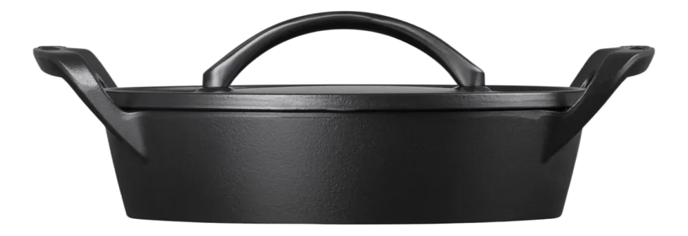 Le Creuset Campagnard BBQ Outdoor Mat Zwart 28 cm Sale