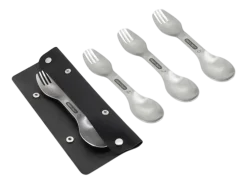 Campingbestek Black+Blum Spork Zilver (Set van 4)