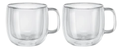 Zwilling Cappuccinoglas Sorrento Dubbelwandig Met Greep (Set van 2) Outlet