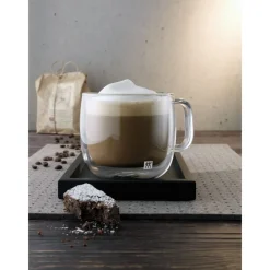 Zwilling Cappuccinoglas Sorrento Dubbelwandig Met Greep (Set van 2) Outlet