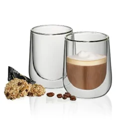 Kela Cappuccinokop Fontana Transparant 180ml (Set van 2) Best
