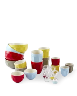 POLSPOTTEN Cappucinokop La Marzocco Polygon Multi-colour 175 ml (Set van 4) Clearance