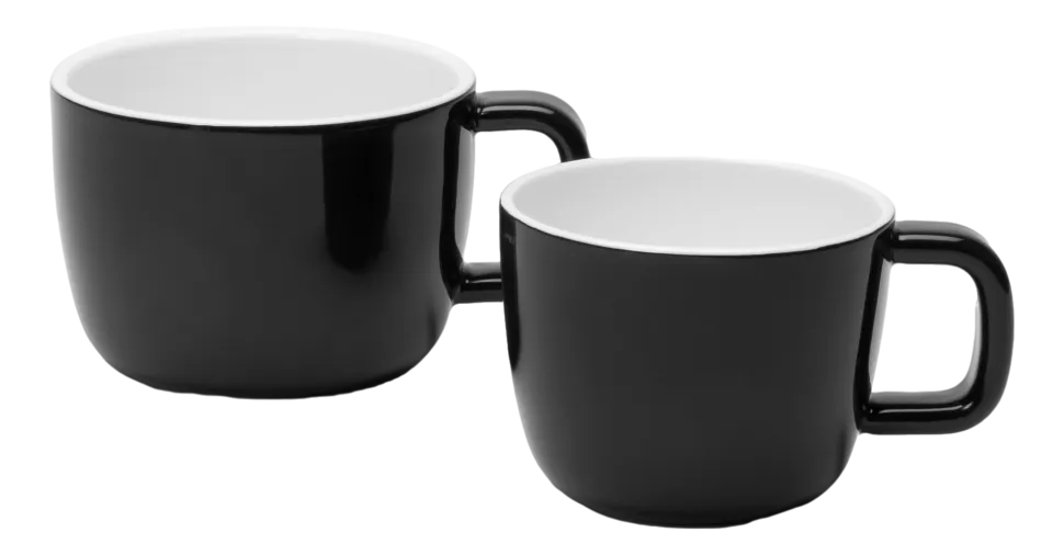 Cappucinokop Serax Passe-Partout Tableware By Vincent Van D Black White 200 ml
