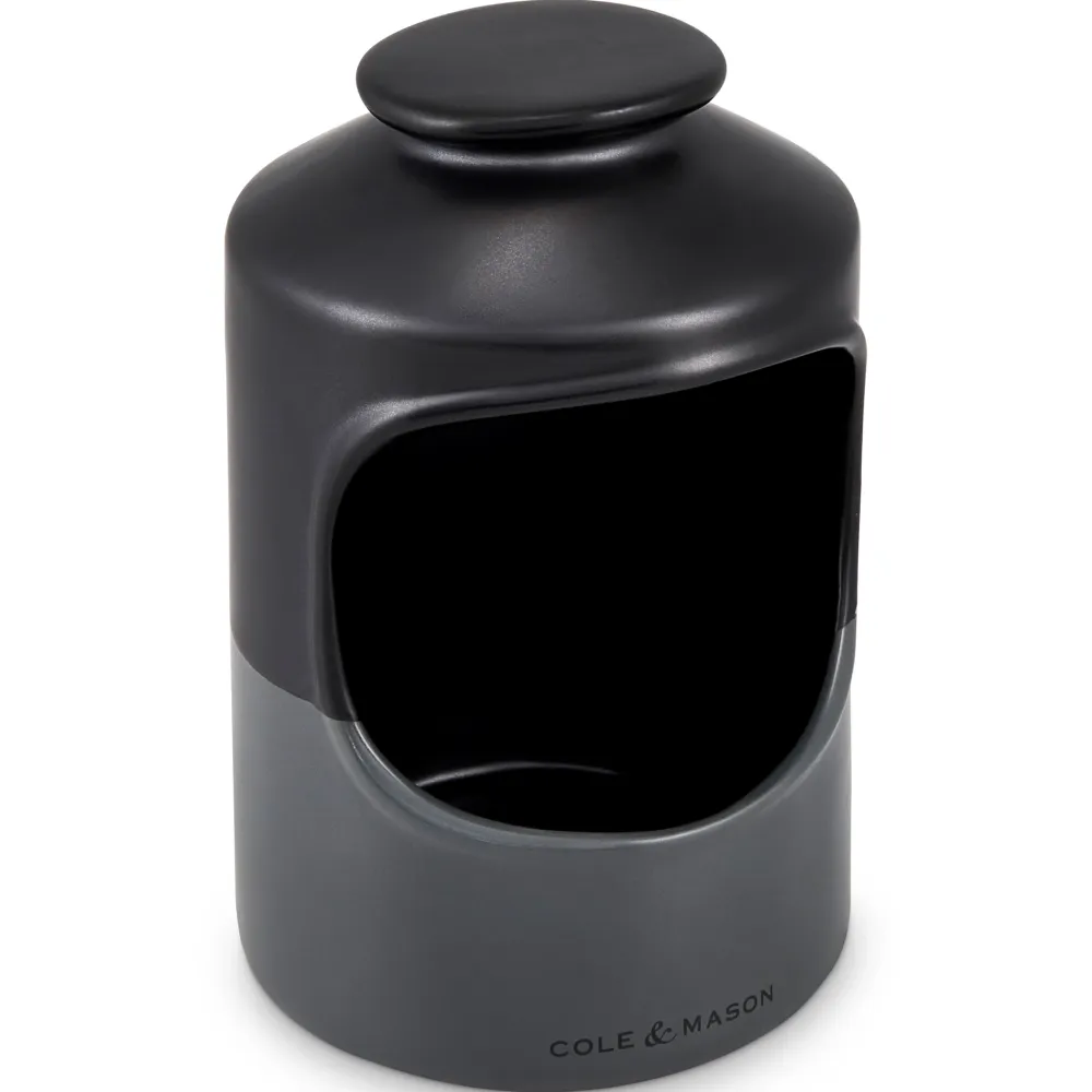 Cole and Mason Ceramic Salt Pig Cole & Mason Strethall Black/Grey