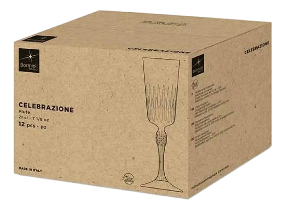 Bormioli Rocco Champagneglas Celebrazione 210 ml (Set van 12) Hot