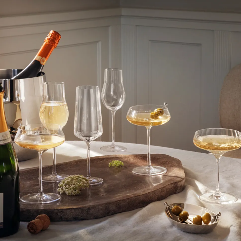 Champagneglas Georg Jensen Sky Crystalline 250 ml (Set van 6)
