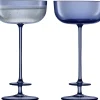 Champagneglas L.S.A. Champagne Blauw 210 ml (2-Delig)
