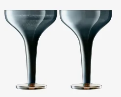 L.S.A. Champagneglas Epoque Glas Donkerblauw 150 ml (2-Delig) Discount