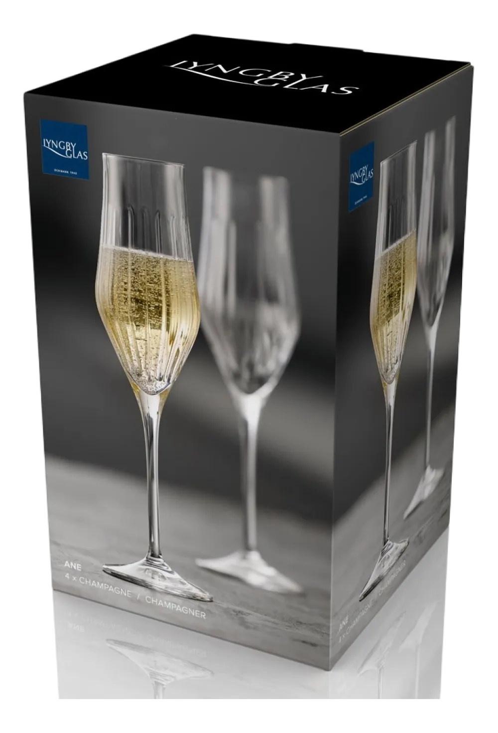 Lyngby Champagneglas Ane Clear 230 ml (Set van 4) Outlet