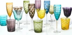 POLSPOTTEN Champagneglas Cuttings Multi (Set van 6) Discount