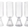 Champagneglas POLSPOTTEN Rooftop Transparent (Set van 4)
