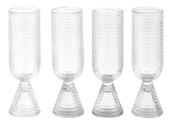 Champagneglas POLSPOTTEN Rooftop Transparent (Set van 4)