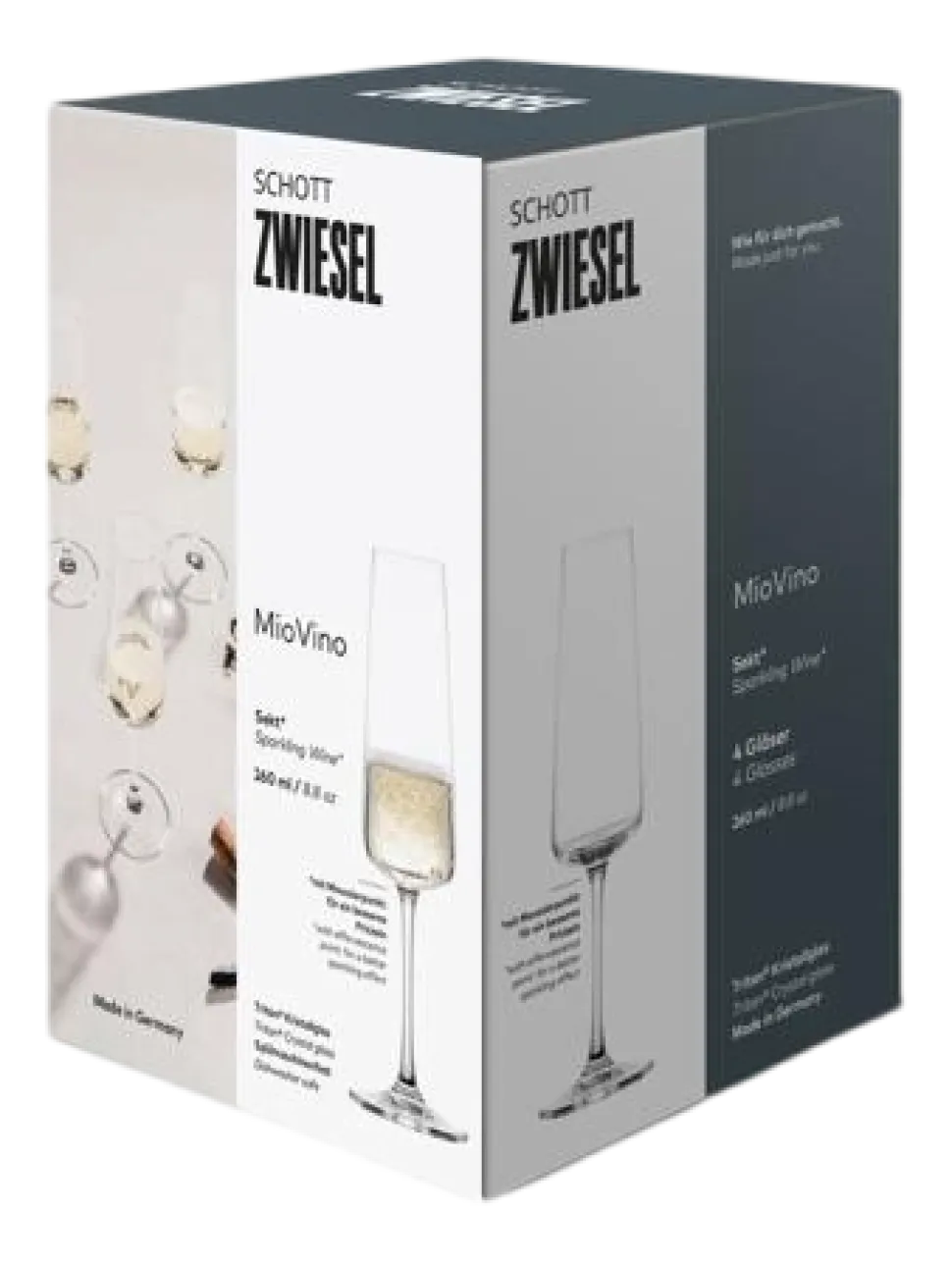 Champagneglas Schott Zwiesel MioVino 260 ml (Set van 4)