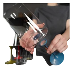 Champagneglas Trebonn SplitGlass Rood (Set van 2)