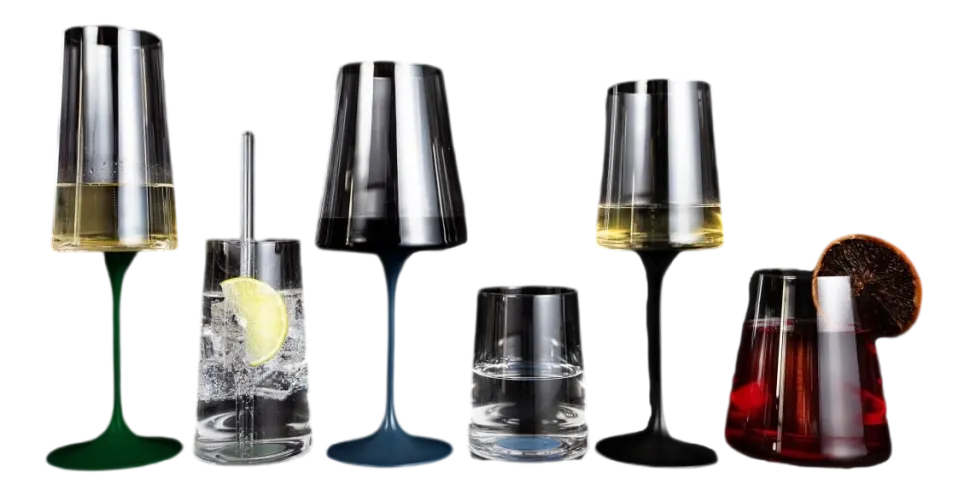 Champagneglas Trebonn SplitGlass Groen 320 ml (Set van 2)