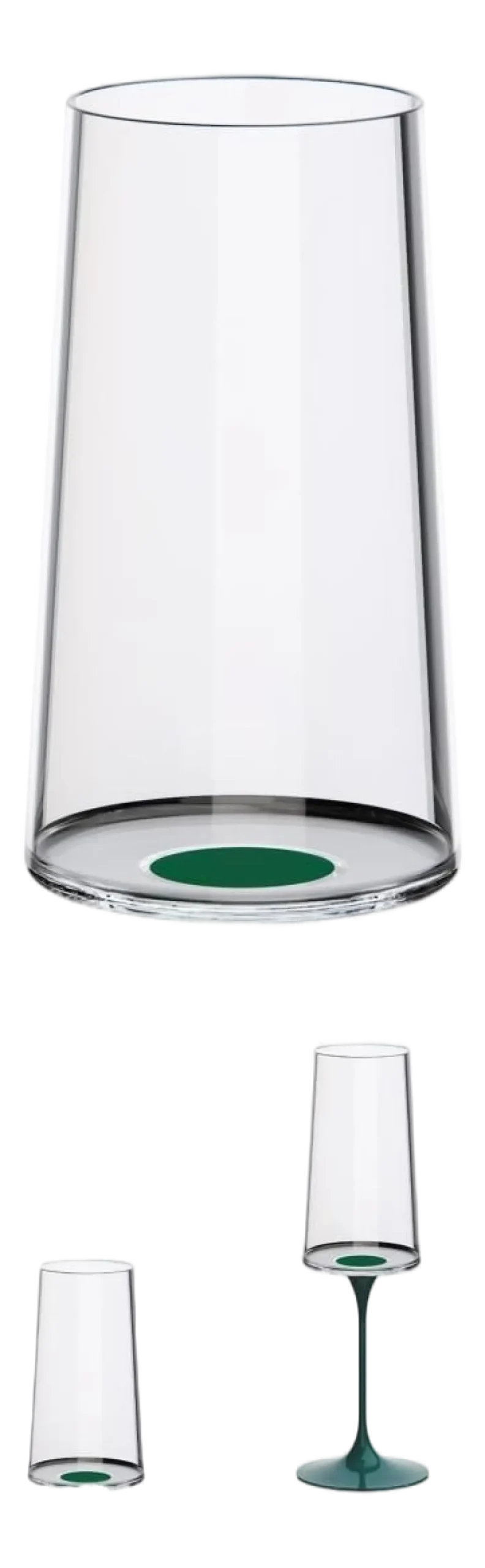 Champagneglas Trebonn SplitGlass Groen 320 ml (Set van 2)