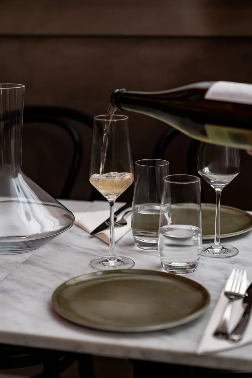 Champagneglas Zwiesel Glas Pure 297 ml (Set van 2)