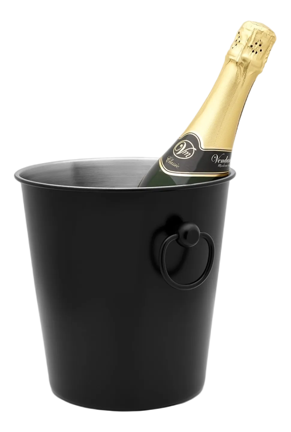 Champagnekoeler Leopold Vienna Enkelwandig Mat Zwart