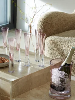 Champagne Serveerset L.S.A. Moya Pink (7-delig)