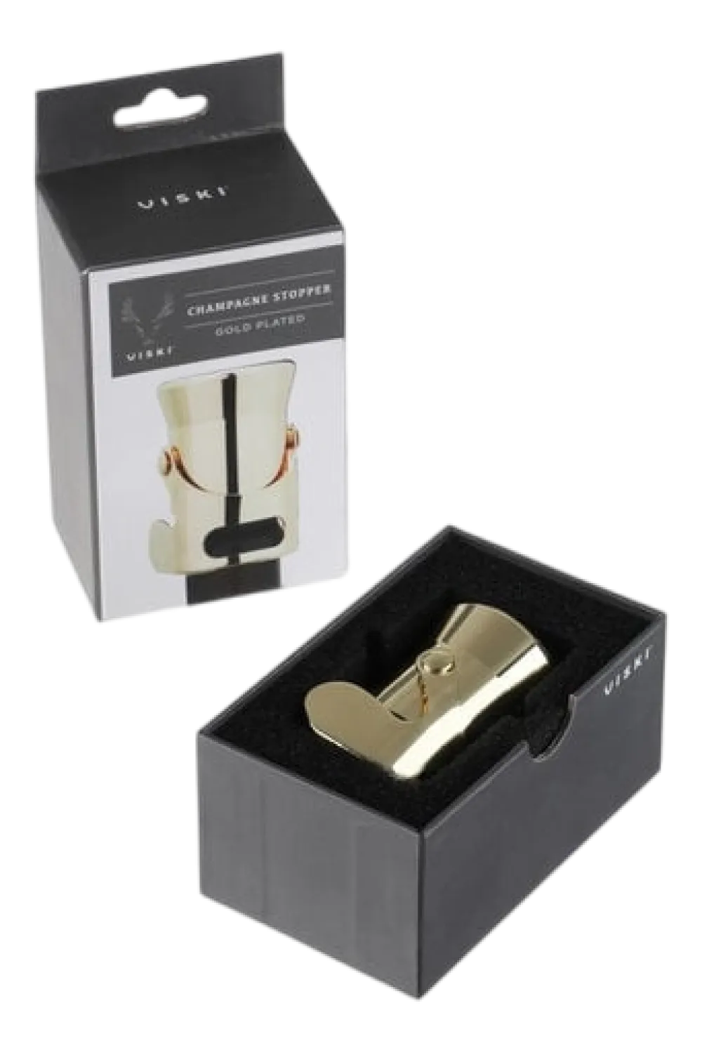 Viski Champagnestopper Heavyweight Gold New