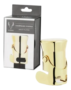 Viski Champagnestopper Heavyweight Gold New