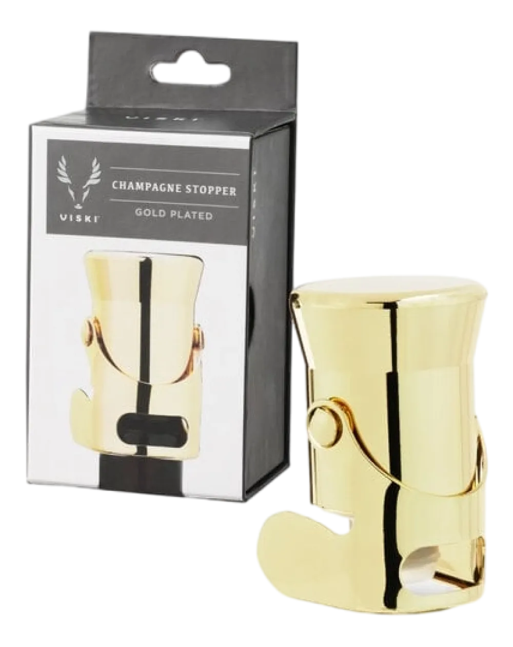 Viski Champagnestopper Heavyweight Gold New