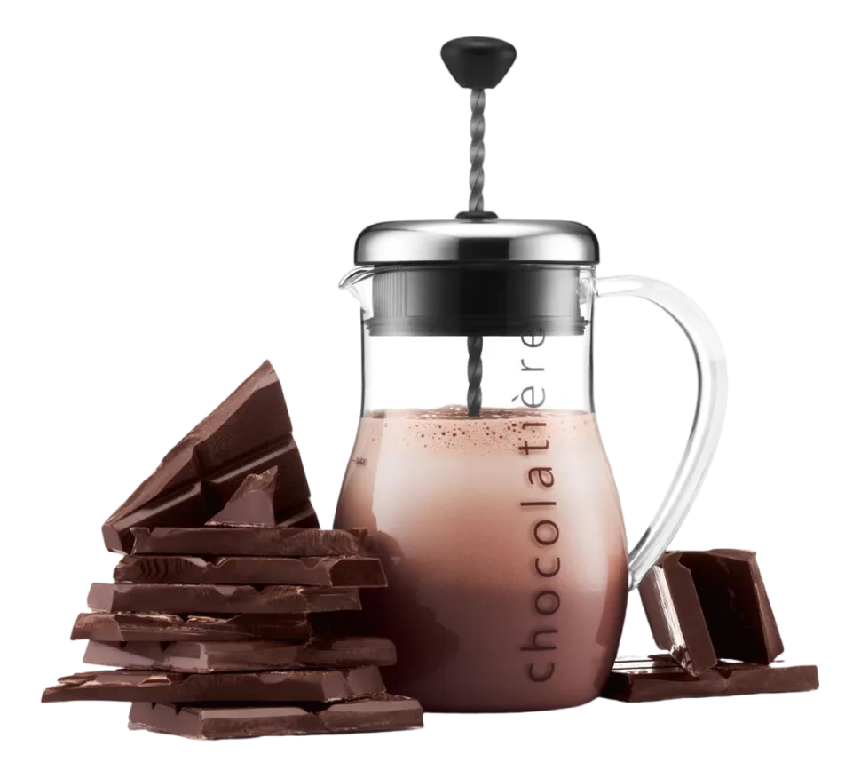 Chocolatiere Bodum Chocolatiere Met RVS Deksel Zilver 1 L