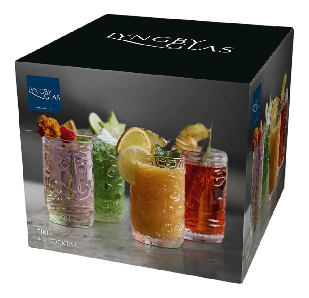 Lyngby Cocktailglas Tiki Clear 450 ml (Set van 4) Online