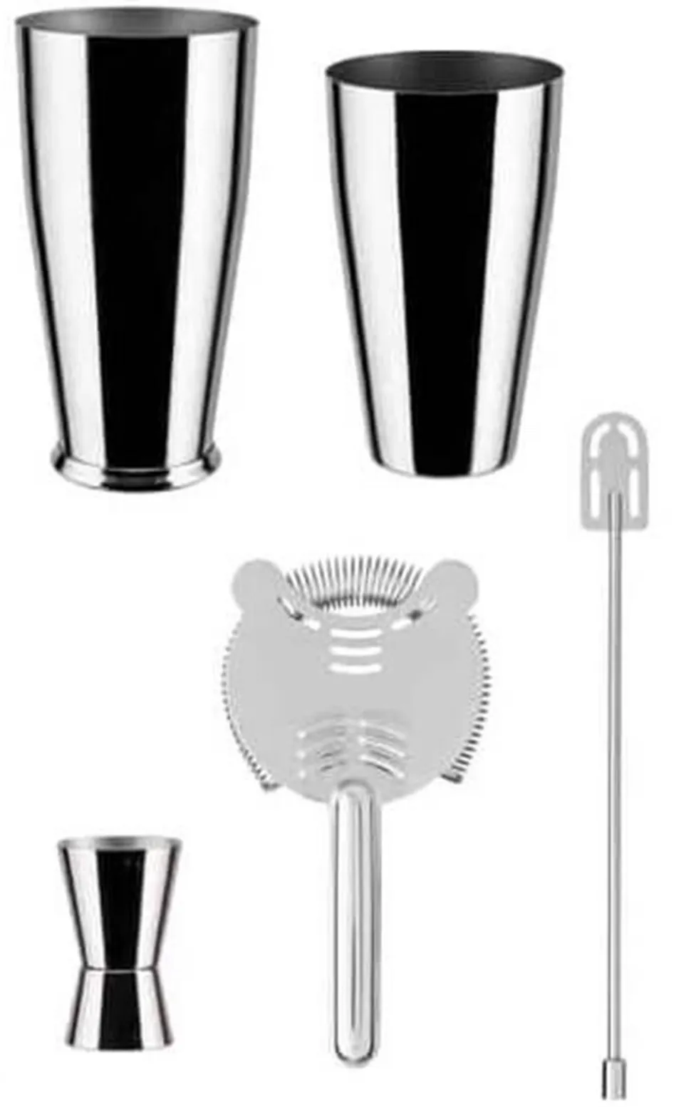 Cocktailshaker Alessi Lunar Eclipse (4-Delig)