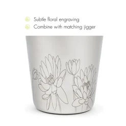 Leopold Vienna Cocktailshaker Flowers Zilver 0,5 L
