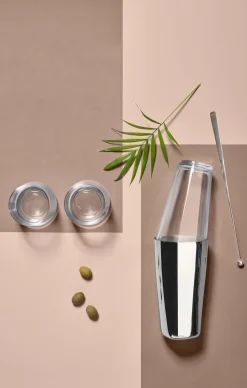 Cocktailshaker Zone Denmark Rocks Polished Steel 17 cm