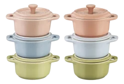 Staub Cocottes Ceramique Macaron Gietijzer 200 ml (Set van 6) Sale