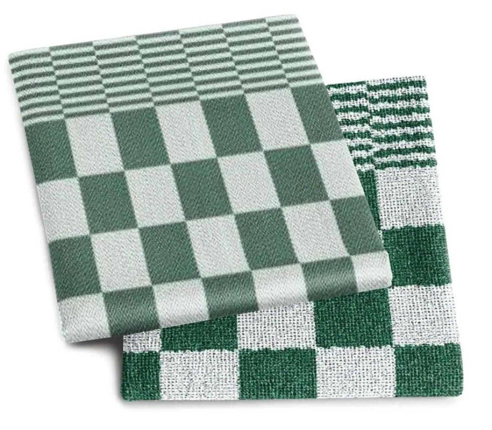 DDDDD Combiset Barbeque Green 2 Keukendoeken + 2 Theedoeken Clearance