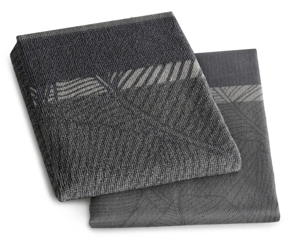 DDDDD Combiset Barrier Anthracite 2 Keukendoeken + 2 Theedoeken Hot