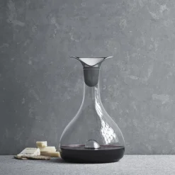 Decanteerkaraf Georg Jensen Wine & Bar RVS Glass Silicone 1,3L