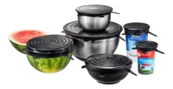 Deksel Gefu Flexifresh Zwart (Set van 6)