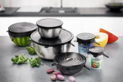 Deksel Gefu Flexifresh Zwart (Set van 6)