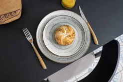 Cosy & Trendy Dessertbord Sintra Dusty Blue 20 cm (Set van 12) Sale
