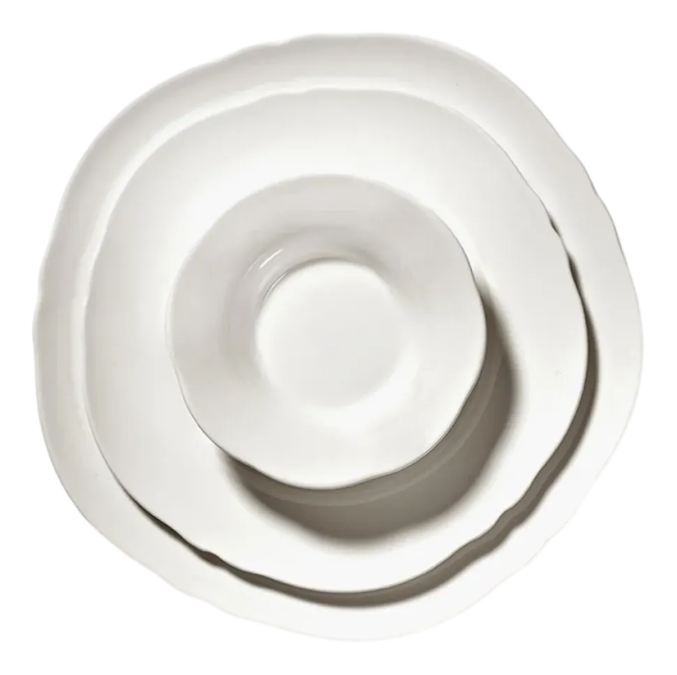 Dessertbord Serax M White Silhouette 24 cm