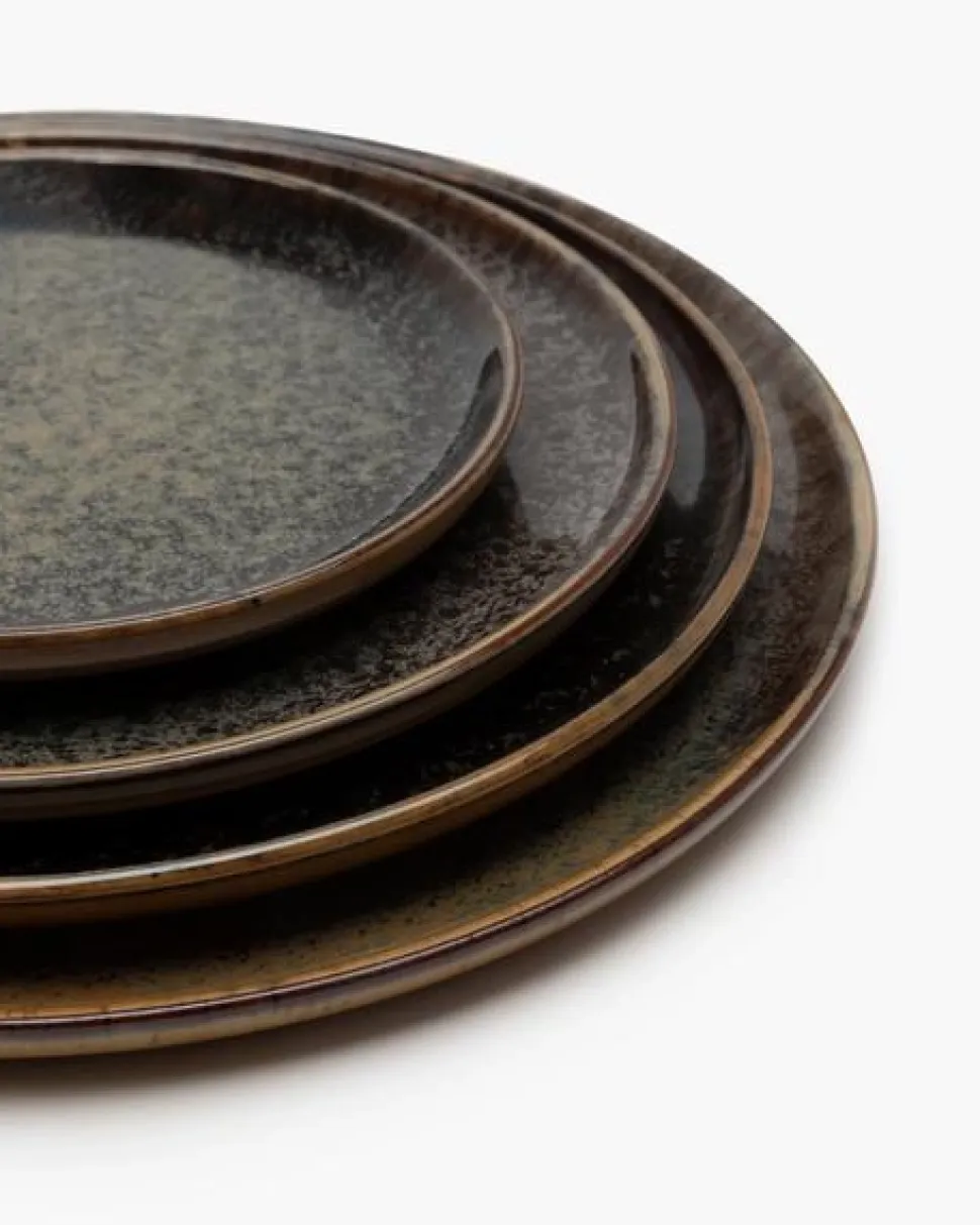 Dessertbord Serax Surface Tableware By Sergio Herman Indi Grey 16 x 16 x 1,5 cm