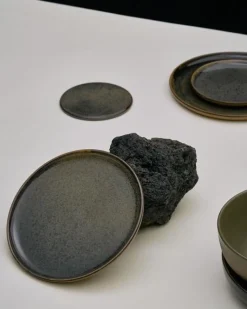 Dessertbord Serax Surface Tableware By Sergio Herman Indi Grey 16 x 16 x 1,5 cm