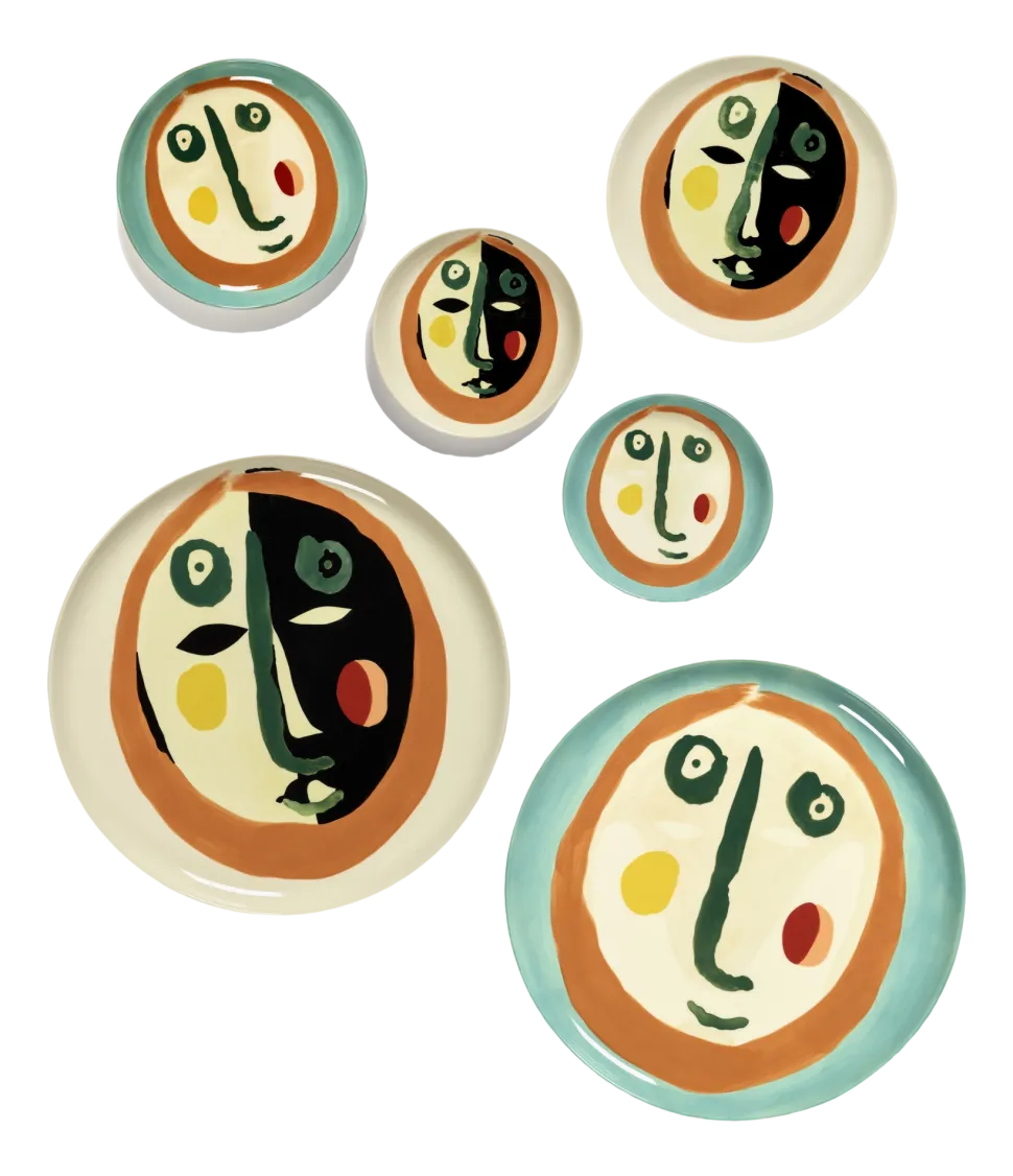 Dessertbord Serax XS Face N1 Feast Mix 16 cm