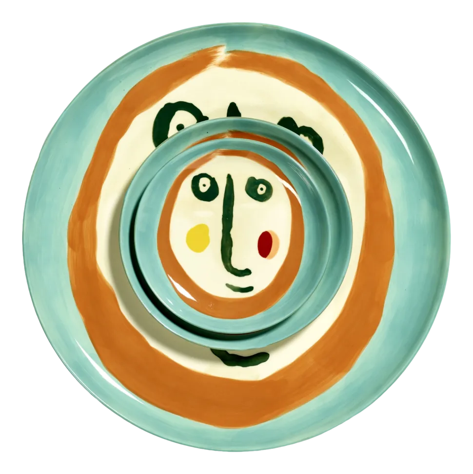 Dessertbord Serax XS Face N2 Feast Mix 16 cm