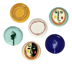 Dessertbord Serax XS Face N2 Feast Mix 16 cm