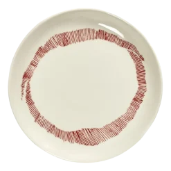 Serax Dessertbord XS Feast White Stripes Red 16 cm Online