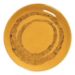 Dessertbord Serax XS Feast Yellow Dots Black 16 cm