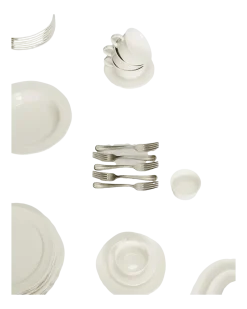 Dessertbord Serax XXS White Silhouette 15 cm