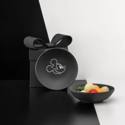 Villeroy & Boch Dessertschaaltje Manufacture Rock Mickey Mouse Zwart 120ml (Set van 6) New