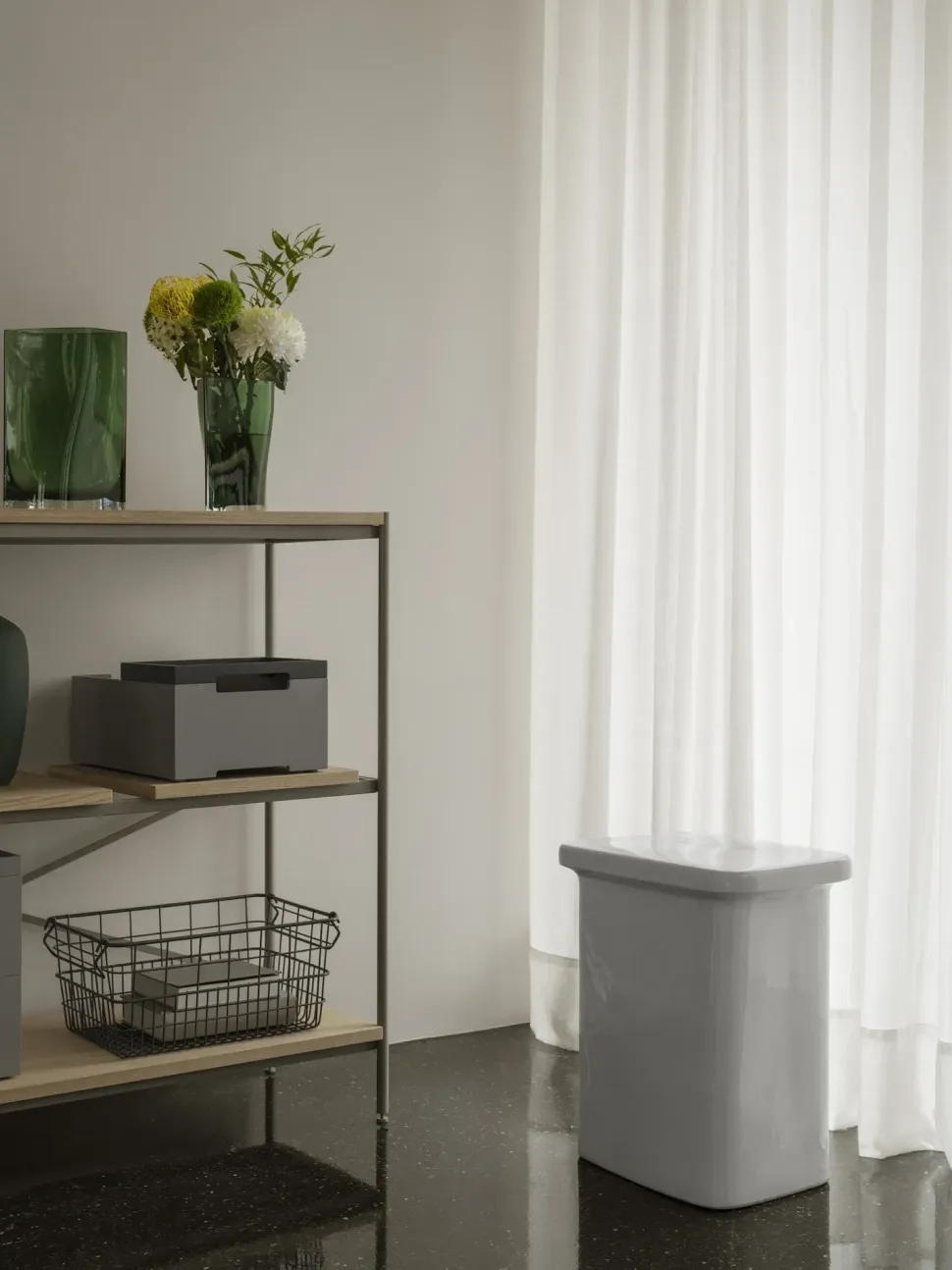 Dienblad Blomus Kasane Anthracite S